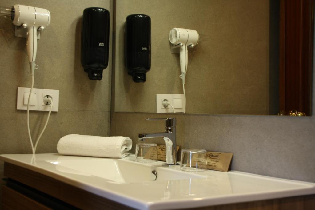 Koupelna v ubytování Hostal Crisami