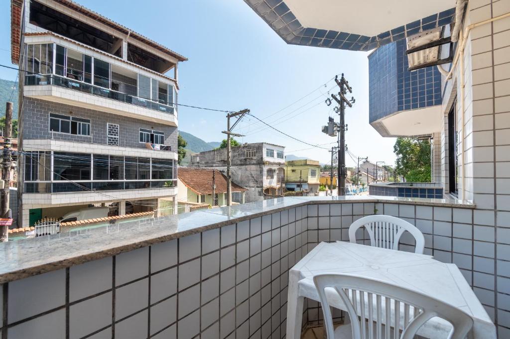 Balkón nebo terasa v ubytování OYO Residencial Itacuruçá Apart Hotel, Mangaratiba