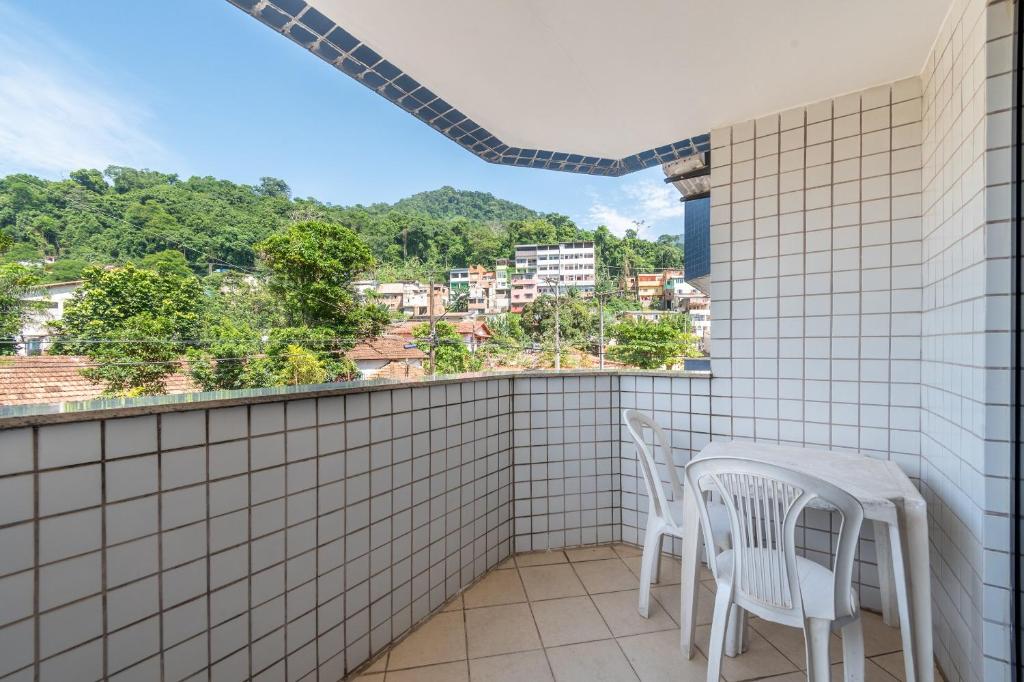 Balkón nebo terasa v ubytování OYO Residencial Itacuruçá Apart Hotel, Mangaratiba