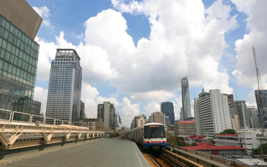 Nespecifikovaný výhled na destinaci Bangkok Noi nebo výhled na město při pohledu z hotelu