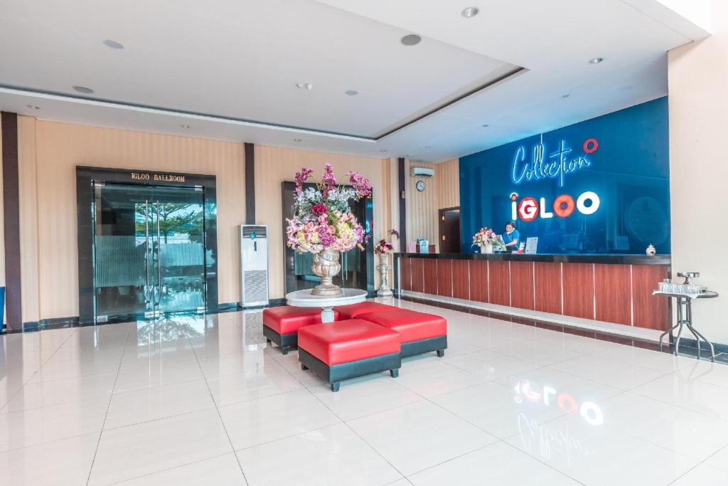 Posezení v ubytování Collection O Hotel Igloo