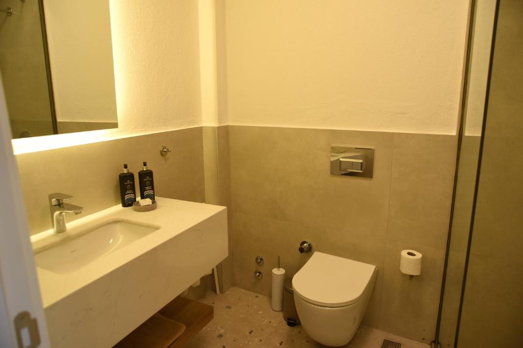 Koupelna v ubytování Mozaik Hotel