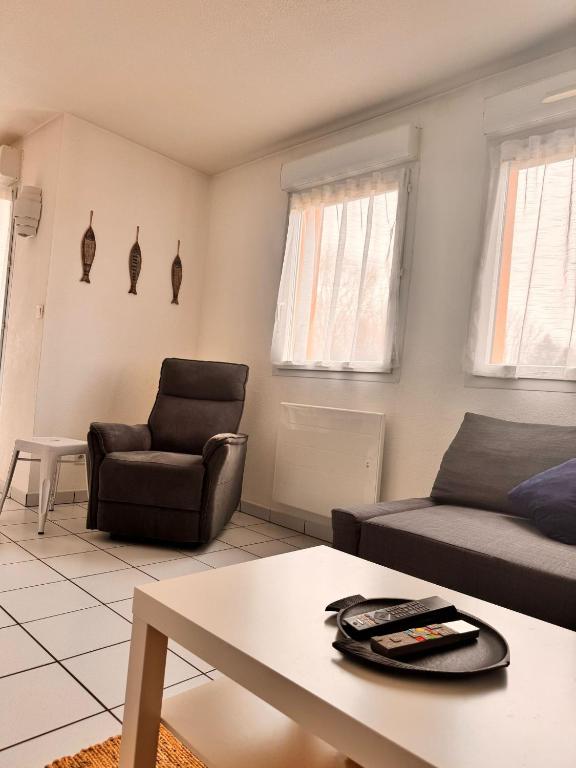 Posedenie v ubytovaní Duplex Normandie, tout confort Saint Valery en Caux