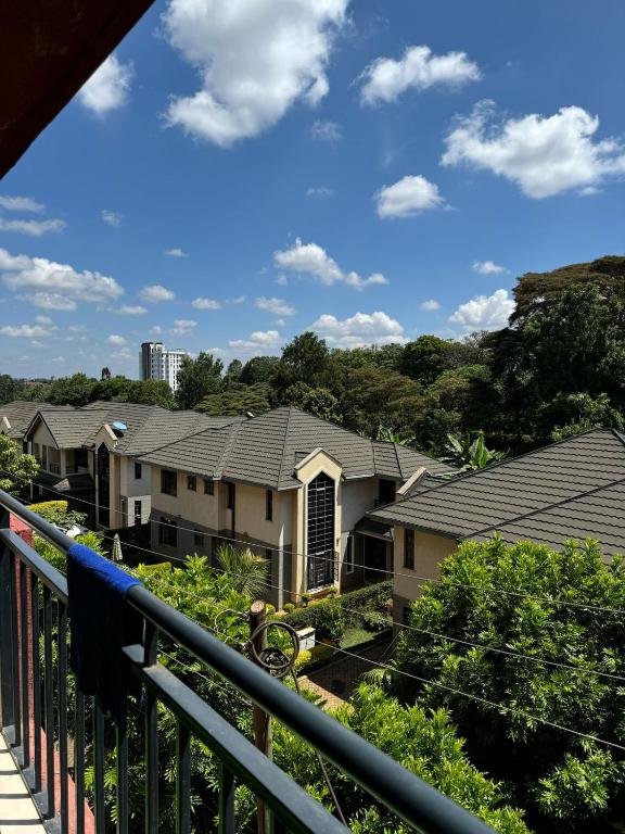 a view from a balcony of houses at Epic brownstone Apartments Phase 1 in Nairobi
