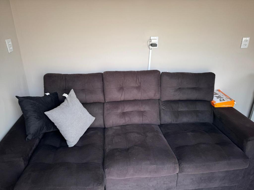 Posezení v ubytování Contêiner Adorável Confortável!