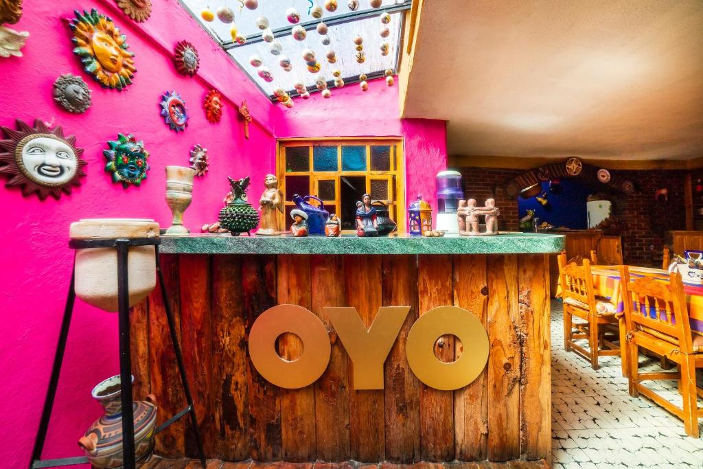 Restaurace v ubytování OYO Hotel El Mineral, Tlalpujahua
