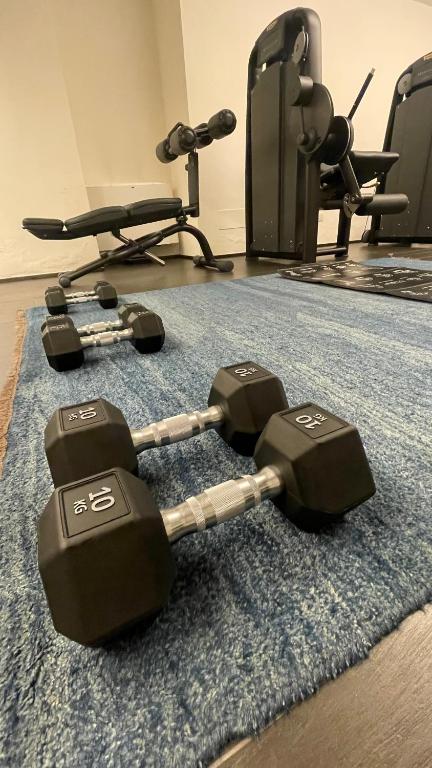 Fitness centrum a/nebo fitness zařízení v ubytování Hotel Colombia