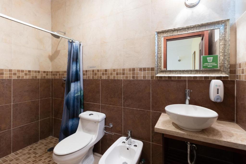 Koupelna v ubytování Capital O Hotel Vitalé