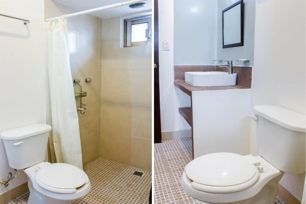 Koupelna v ubytování OYO Hotel Gandag