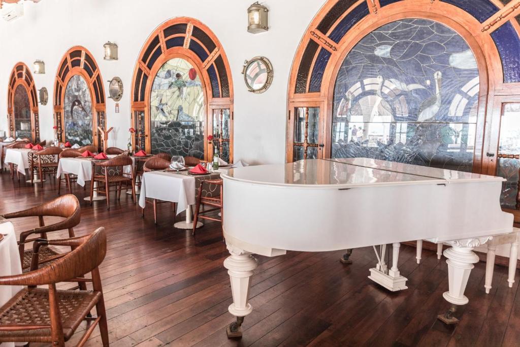 Restaurace v ubytování Collection O Hotel Mocambo, Boca del Río