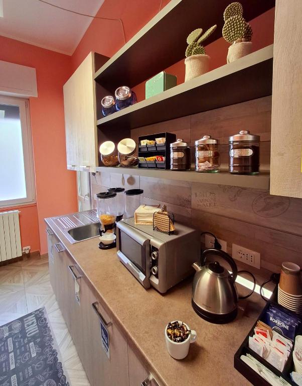 Kuchyň nebo kuchyňský kout v ubytování LECCE MON AMOUR B&B