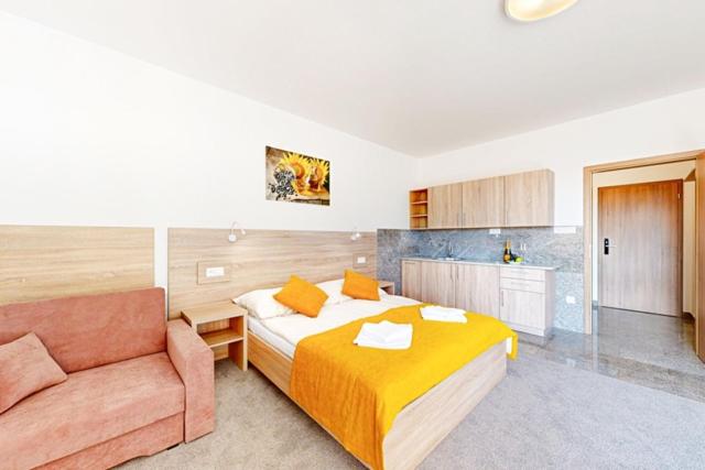 Postel nebo postele na pokoji v ubytování hotel Galica