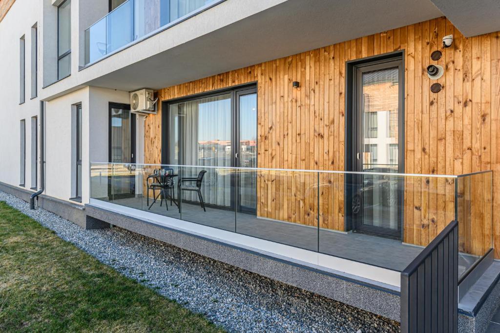 Un balcon sau o terasă la FLH - Avona Lux Apartament