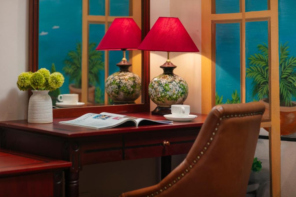 Posezení v ubytování Bonjour D'An Nam Hotel
