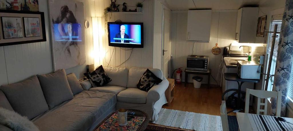 Kuchyň nebo kuchyňský kout v ubytování Ålesund New Guesthouse