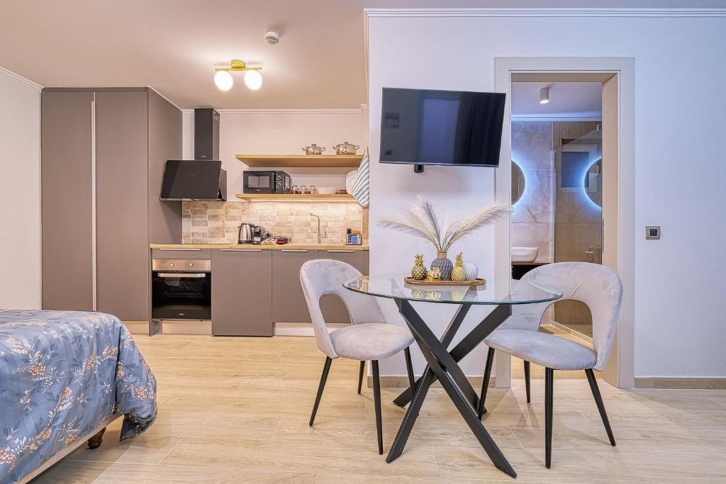 Kuchyň nebo kuchyňský kout v ubytování Nafplia Castle