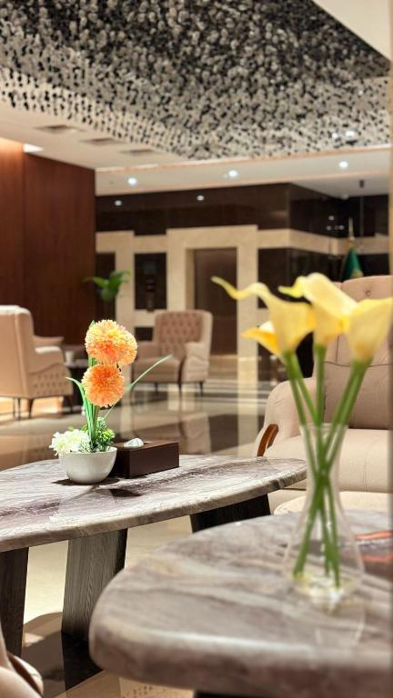 Posezení v ubytování Doyof Hotel فندق ضيوف
