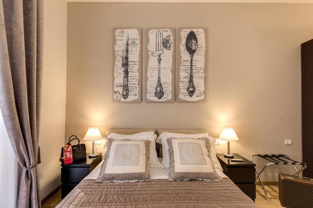 Posteľ alebo postele v izbe v ubytovaní Sweet Stay In Rome