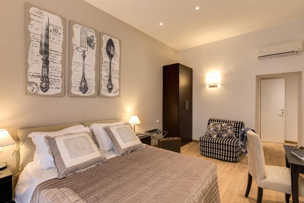 Posteľ alebo postele v izbe v ubytovaní Sweet Stay In Rome