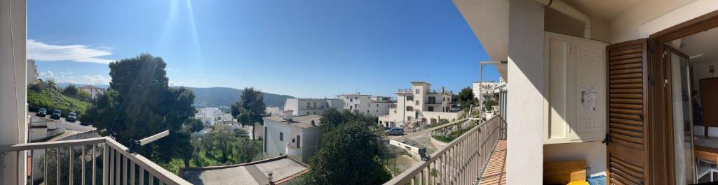 a view of a city from an apartment balcony at La Casa di Caterina in Peschici