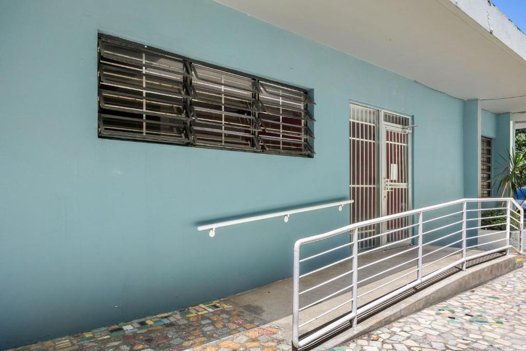 Balkón nebo terasa v ubytování Borinquen Beach Inn