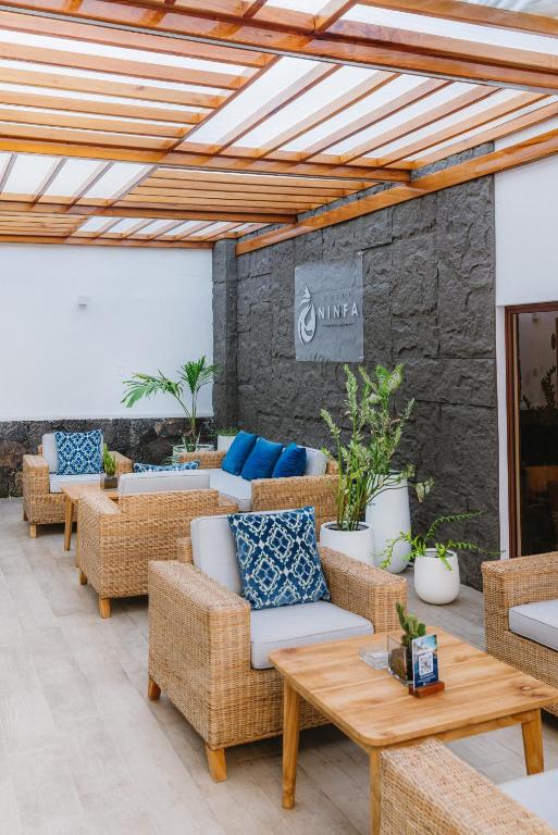Posezení v ubytování Hotel Ninfa