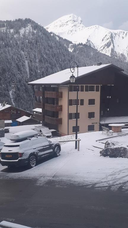 studio cabine Chatel v zimě