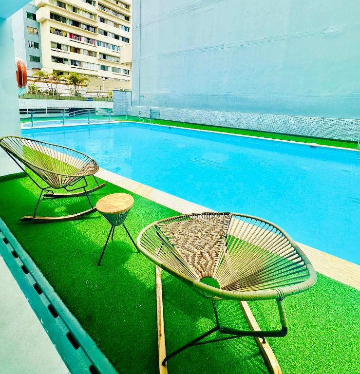 Bazén v ubytování Hotel Guane nebo v jeho okolí
