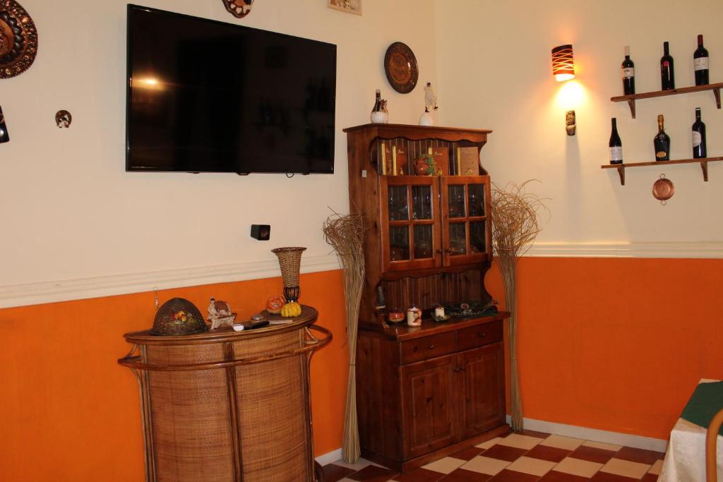 TV a/nebo společenská místnost v ubytování Hotel Santa Marta
