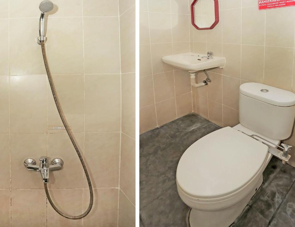 Koupelna v ubytování Super OYO 92674 Hotel Ciputat