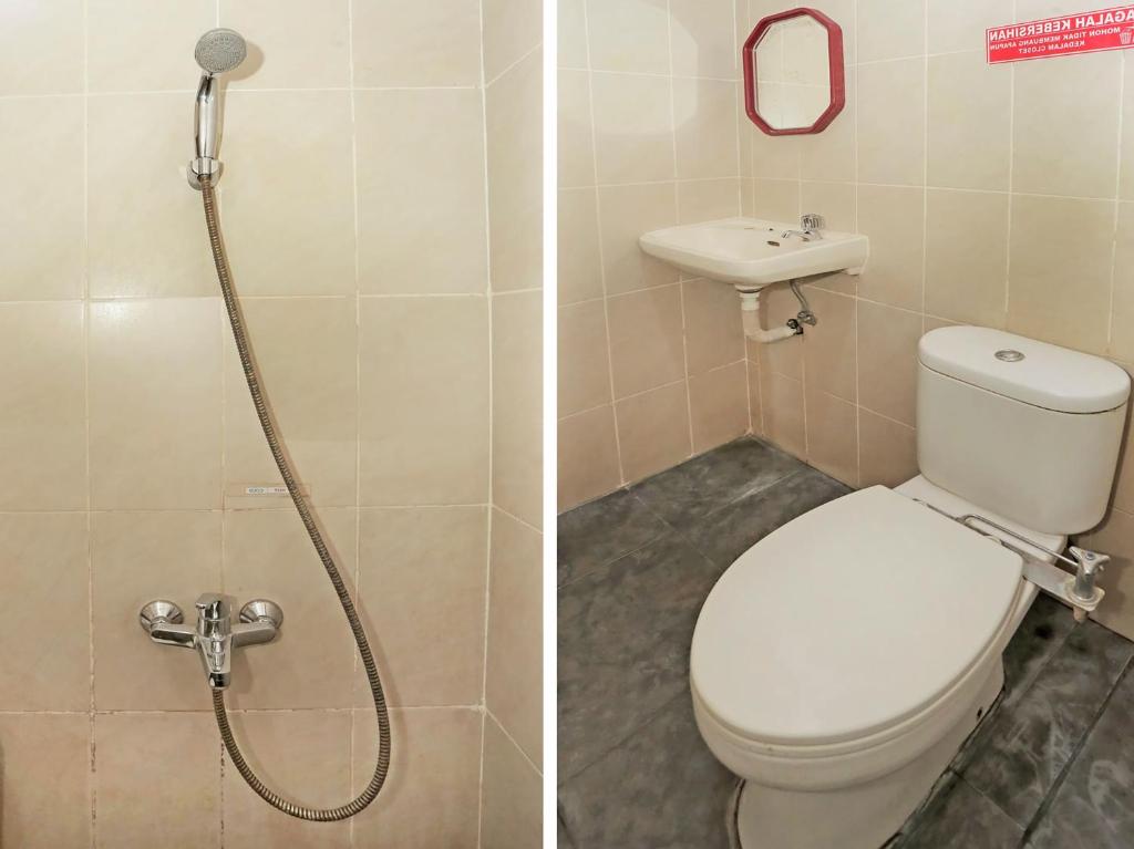 Koupelna v ubytování Super OYO 92674 Hotel Ciputat