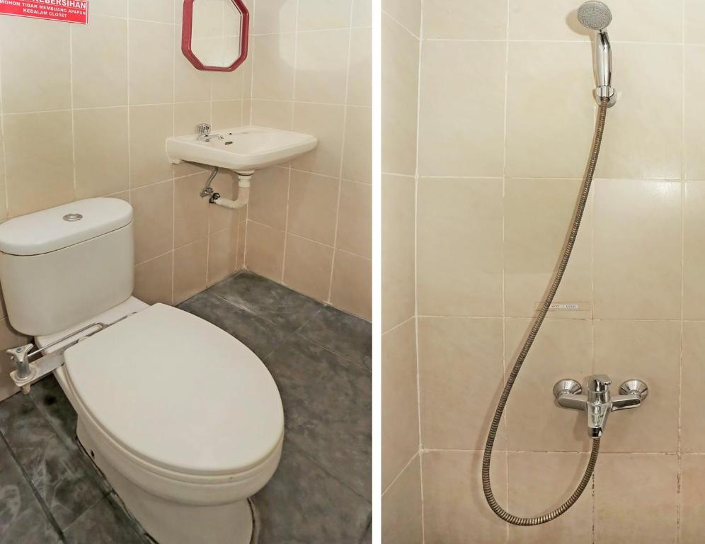 Koupelna v ubytování Super OYO 92674 Hotel Ciputat