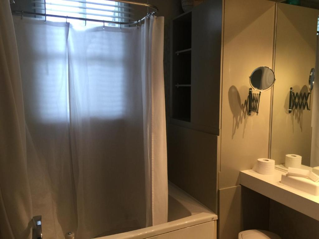 Koupelna v ubytování Gîte Chez Baza