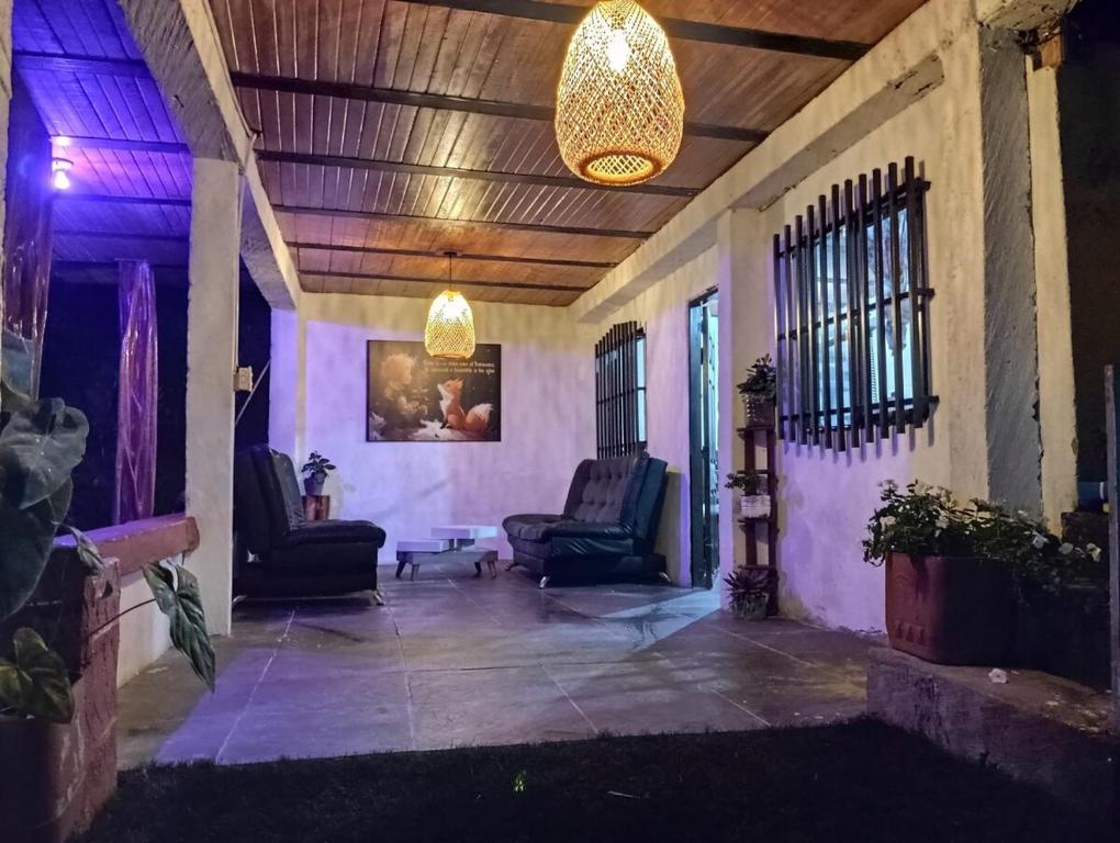 Posezení v ubytování Hostal otro cuento