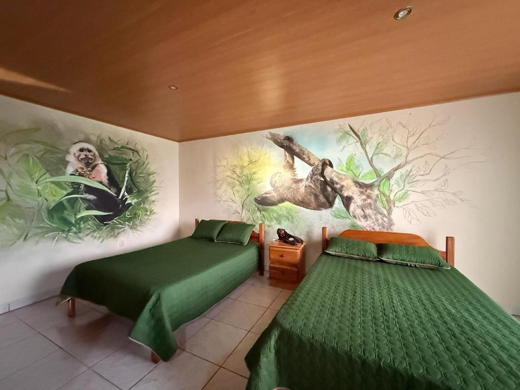 Postel nebo postele na pokoji v ubytování La Tigra Mountain House