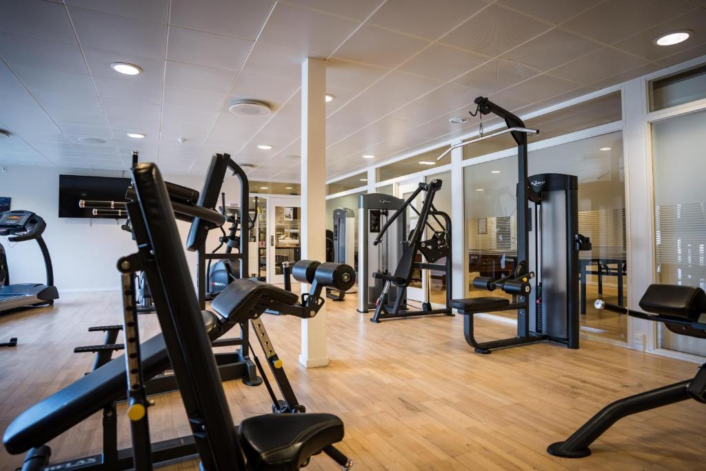 Fitness centrum a/nebo fitness zařízení v ubytování Hotel Marina