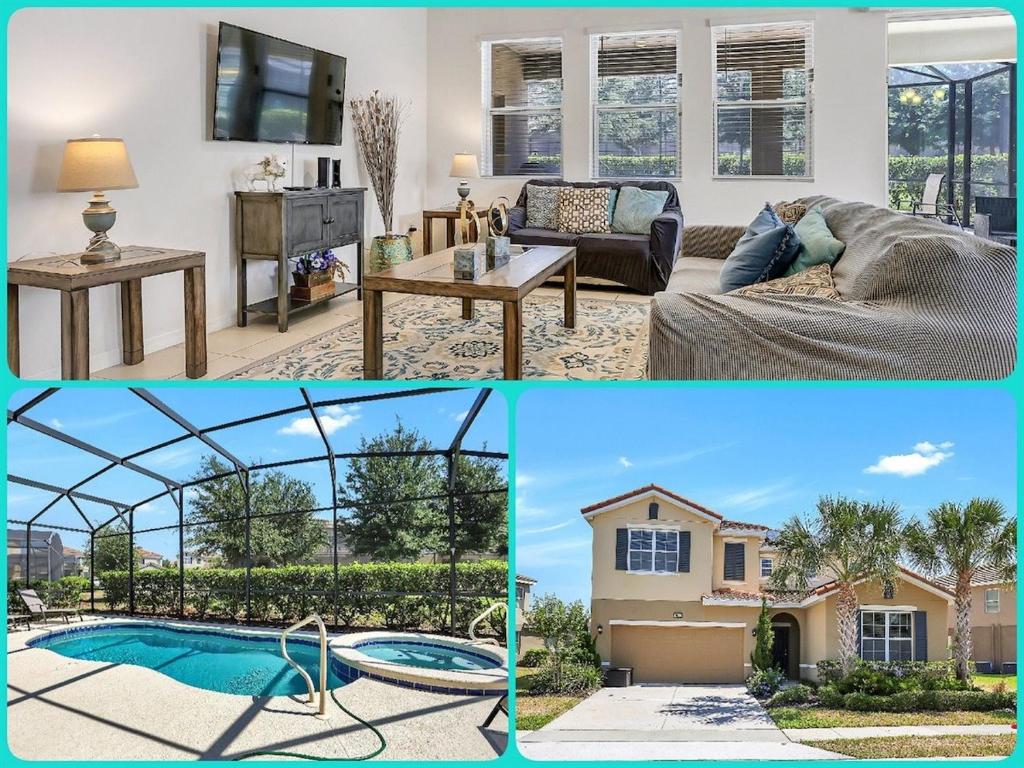 Una televisión o centro de entretenimiento en 6079-7-BO-Enchanted Villa by Disney