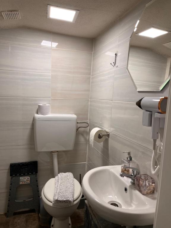 Koupelna v ubytování Panda Rooms