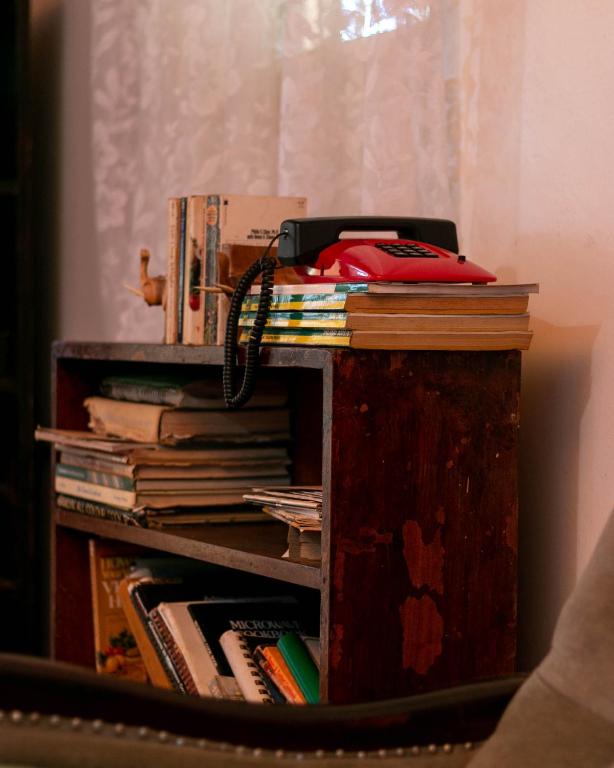 Biblioteket på det private overnattingsstedet
