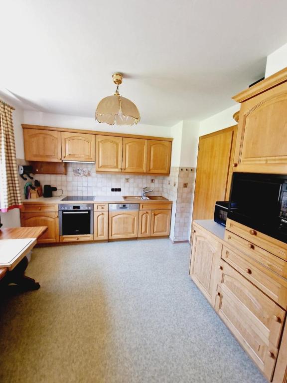 Kuchyň nebo kuchyňský kout v ubytování Haus Rätikon