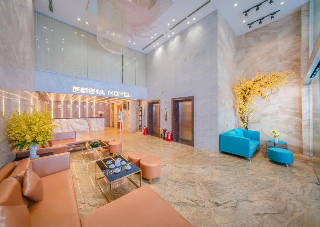 Khu vực ghế ngồi tại Gosia Hotel