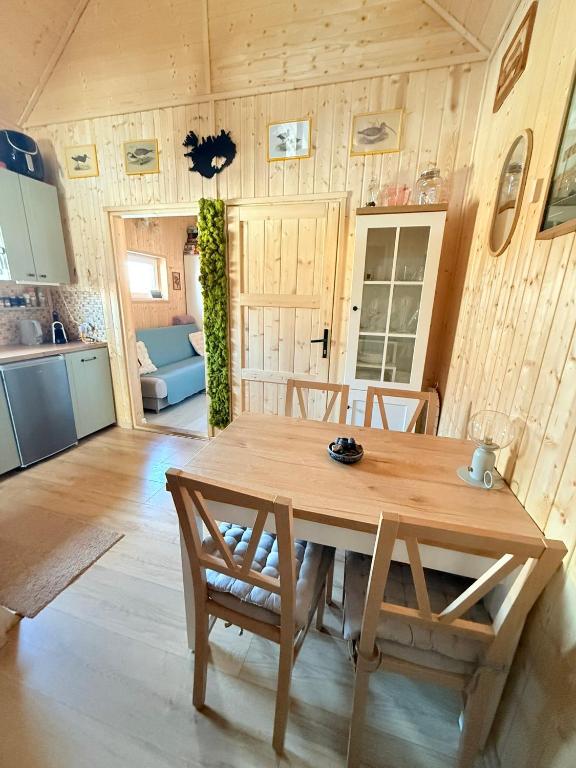 Kuchyň nebo kuchyňský kout v ubytování Islandzka chatka
