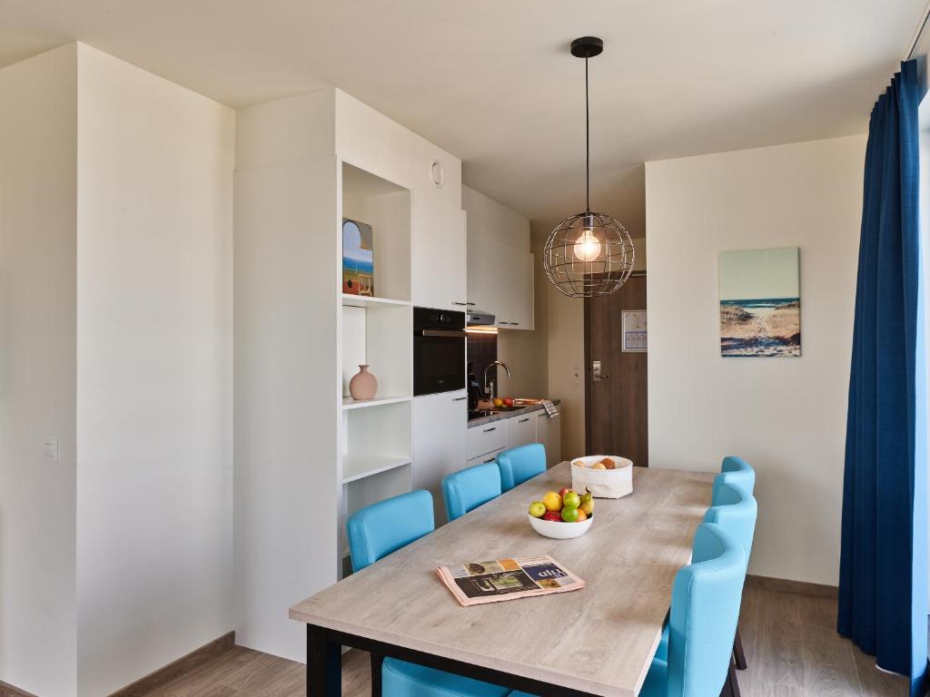 Kuchyň nebo kuchyňský kout v ubytování Holiday Suites Zeebrugge