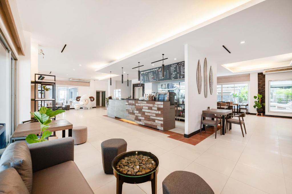 Posezení v ubytování Kokotel Pattaya South Beach