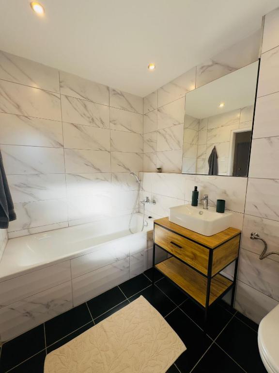 Kúpeľňa v ubytovaní Apartment YuPa