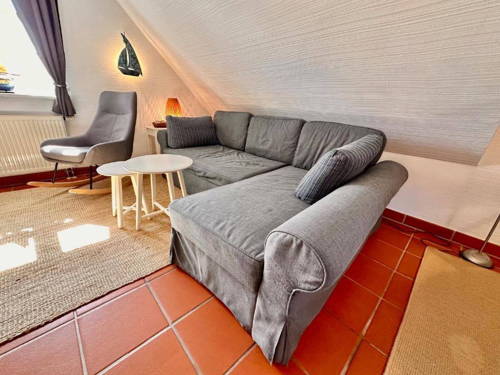 Posezení v ubytování Strandnahe Ferienwohnung Rügen