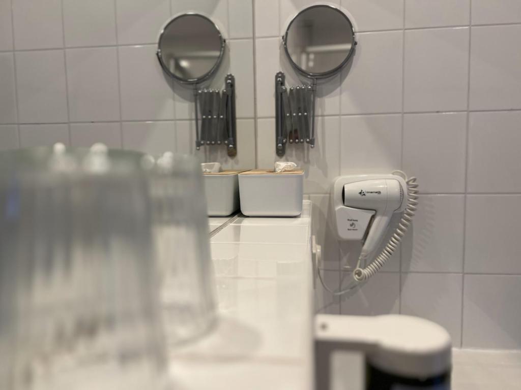 Koupelna v ubytování Pension Töpferhof