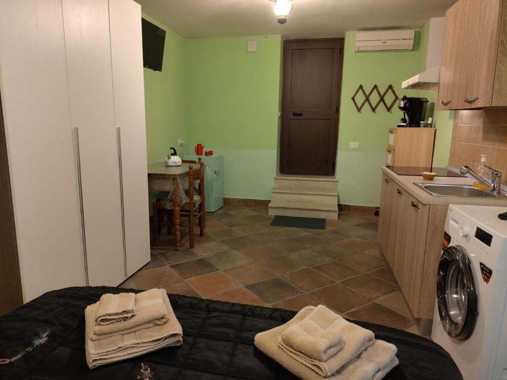 Kuchyň nebo kuchyňský kout v ubytování D&M Home