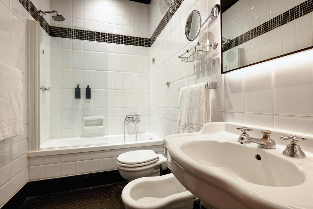 Koupelna v ubytování Hotel Mascagni