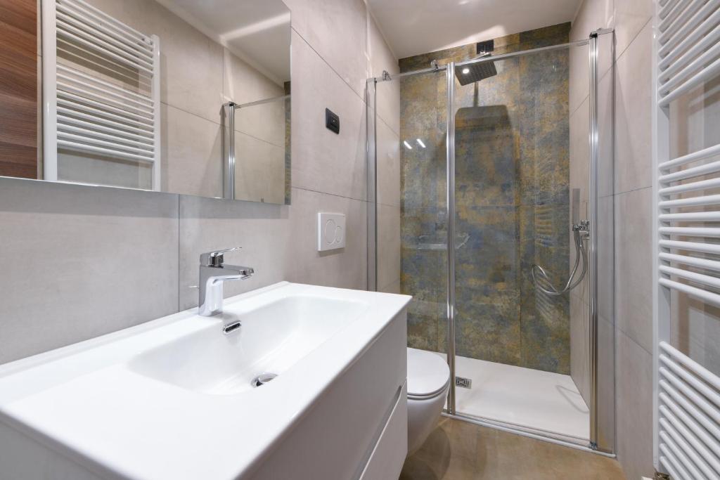 Koupelna v ubytování Hotel Bellavista